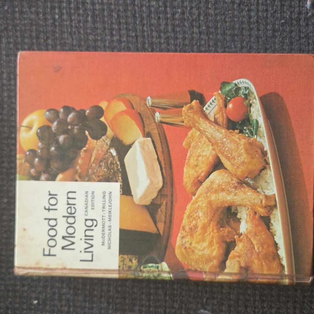 Food for Modern Living Cookbook 1968 Vintage.